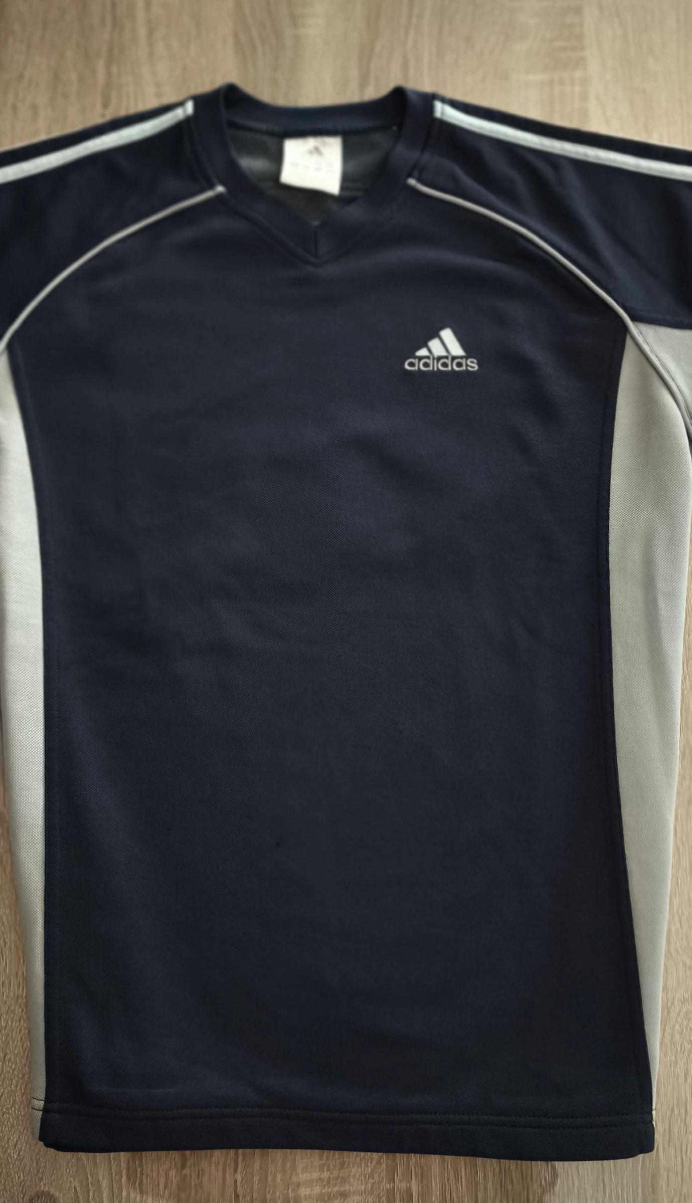 Adidas Vintage Y2K 2003 Navy / Grey Sweatshirt | Size L – photo 4